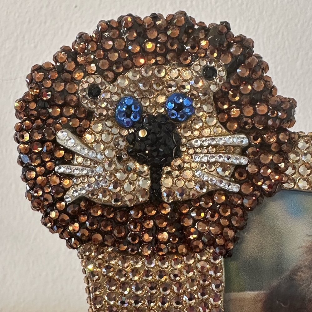 Spirit Animal Swarovski Crystal animal farm zoo picture frame nursery Lion Leo